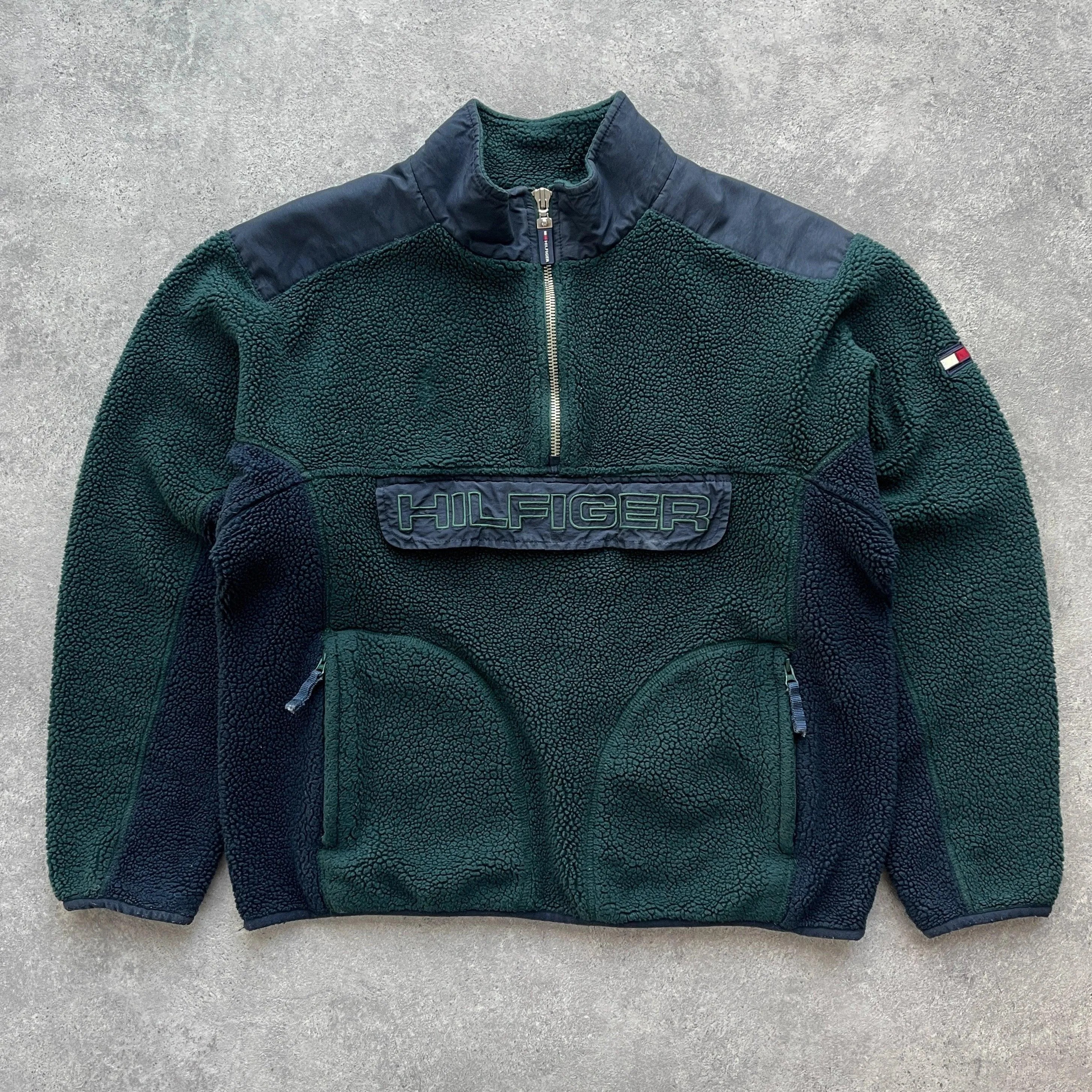 Tommy Hilfiger Vintage 1990s XL Sherpa Fleece Jacket