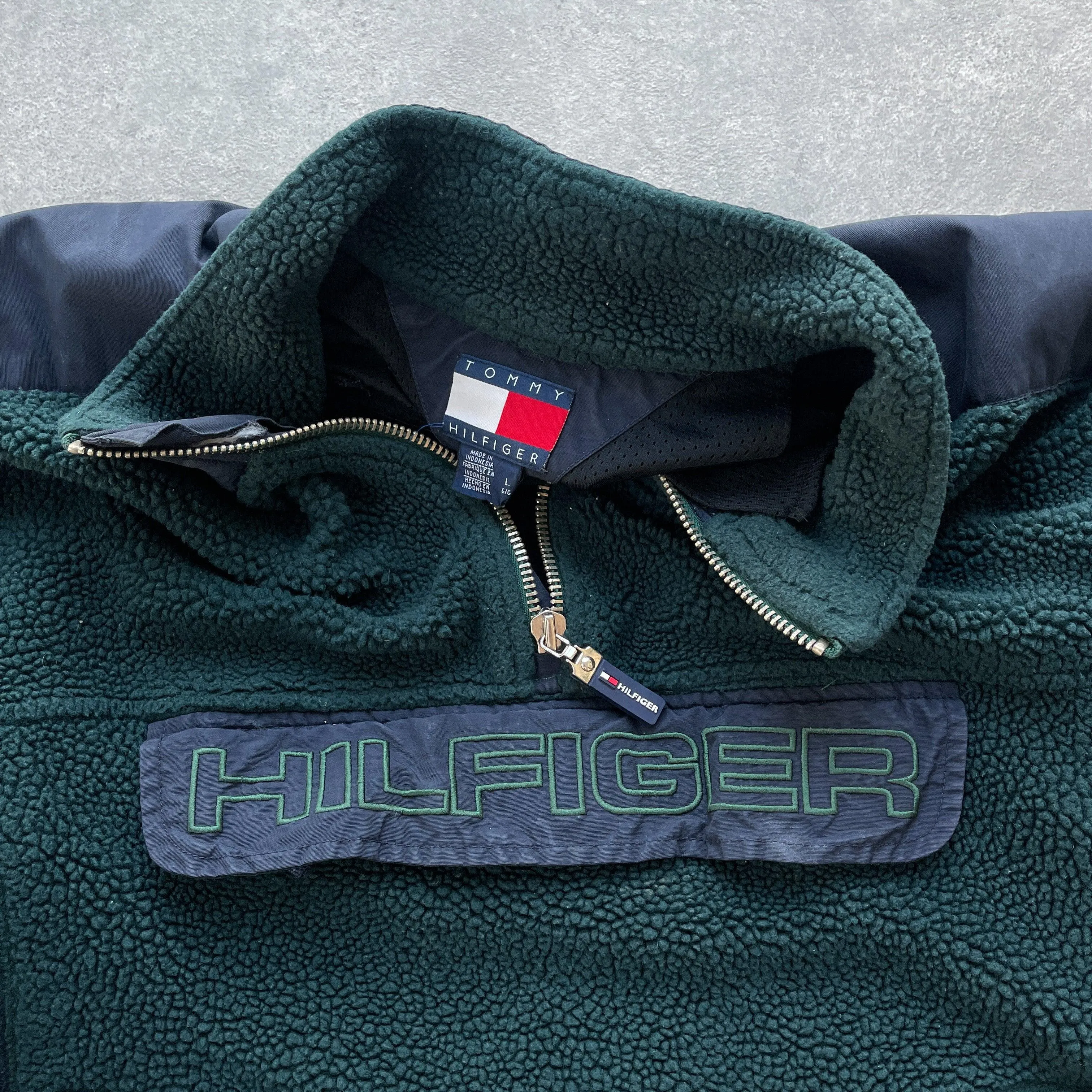 Tommy Hilfiger Vintage 1990s XL Sherpa Fleece Jacket