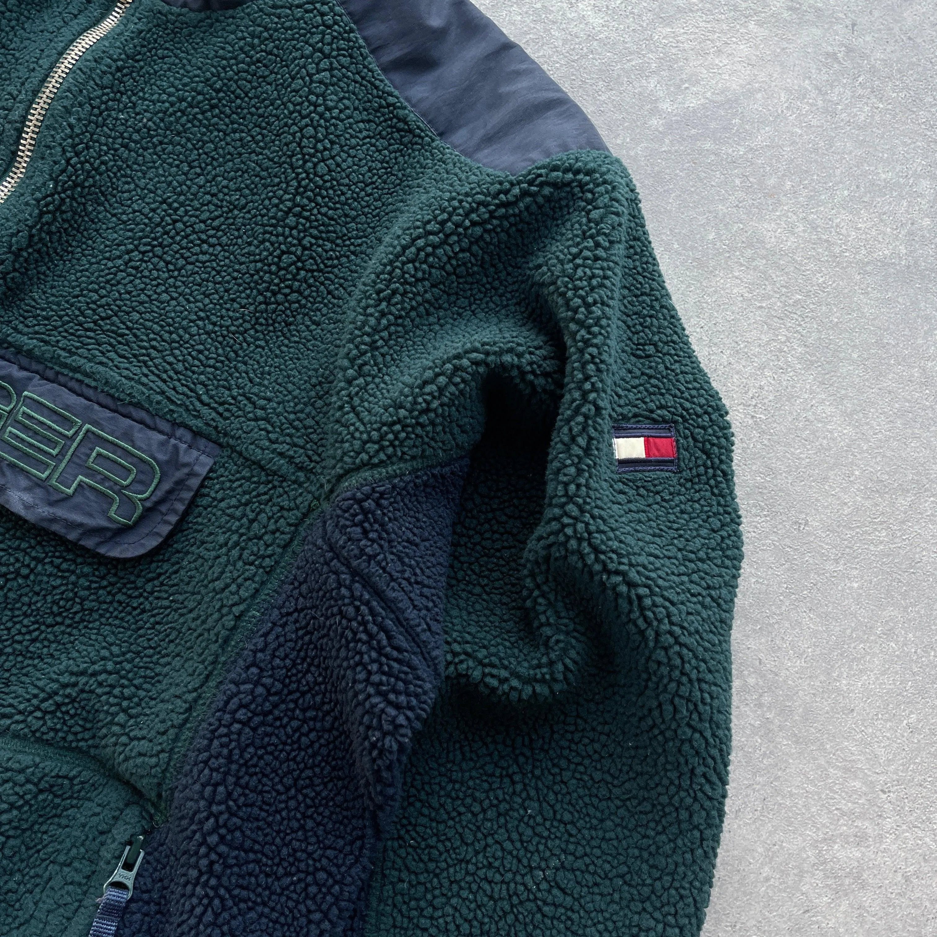 Tommy Hilfiger Vintage 1990s XL Sherpa Fleece Jacket