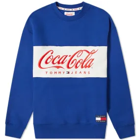 Tommy Jeans Coca-Cola Crew Sweatshirt in Sodalite Blue