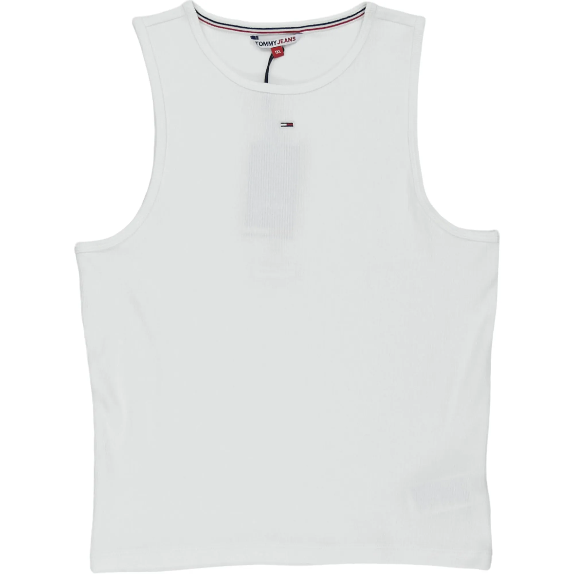 Tommy Jeans White Rib Tank Top