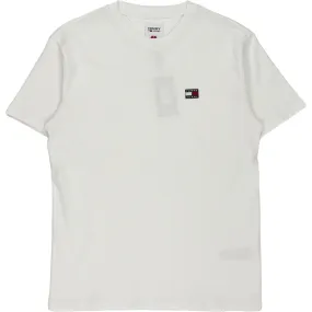 Tommy Jeans White Tommy T5 Badge T-Shirt