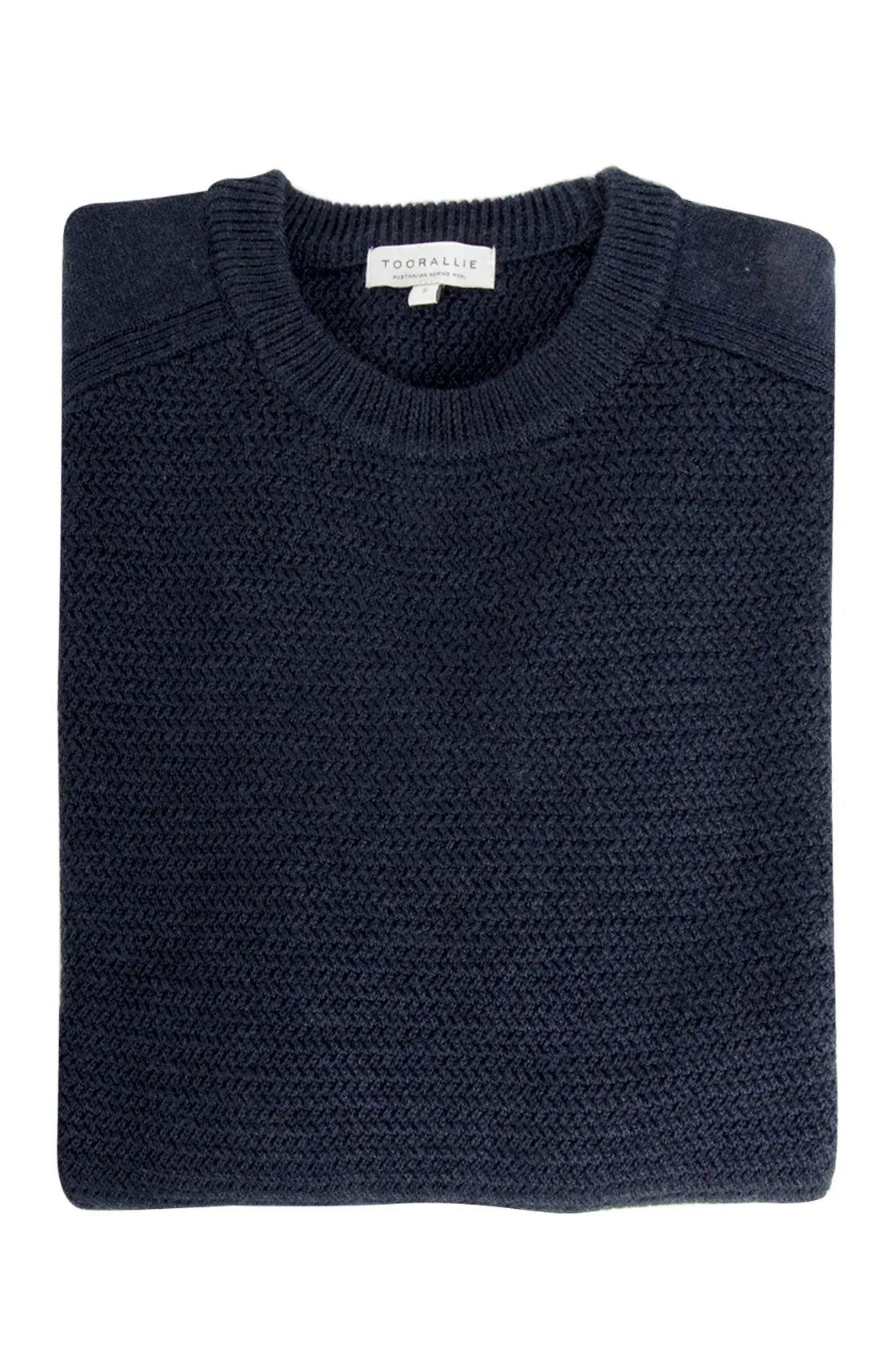 Toorallie Hotham Crew Knit Navy Melange