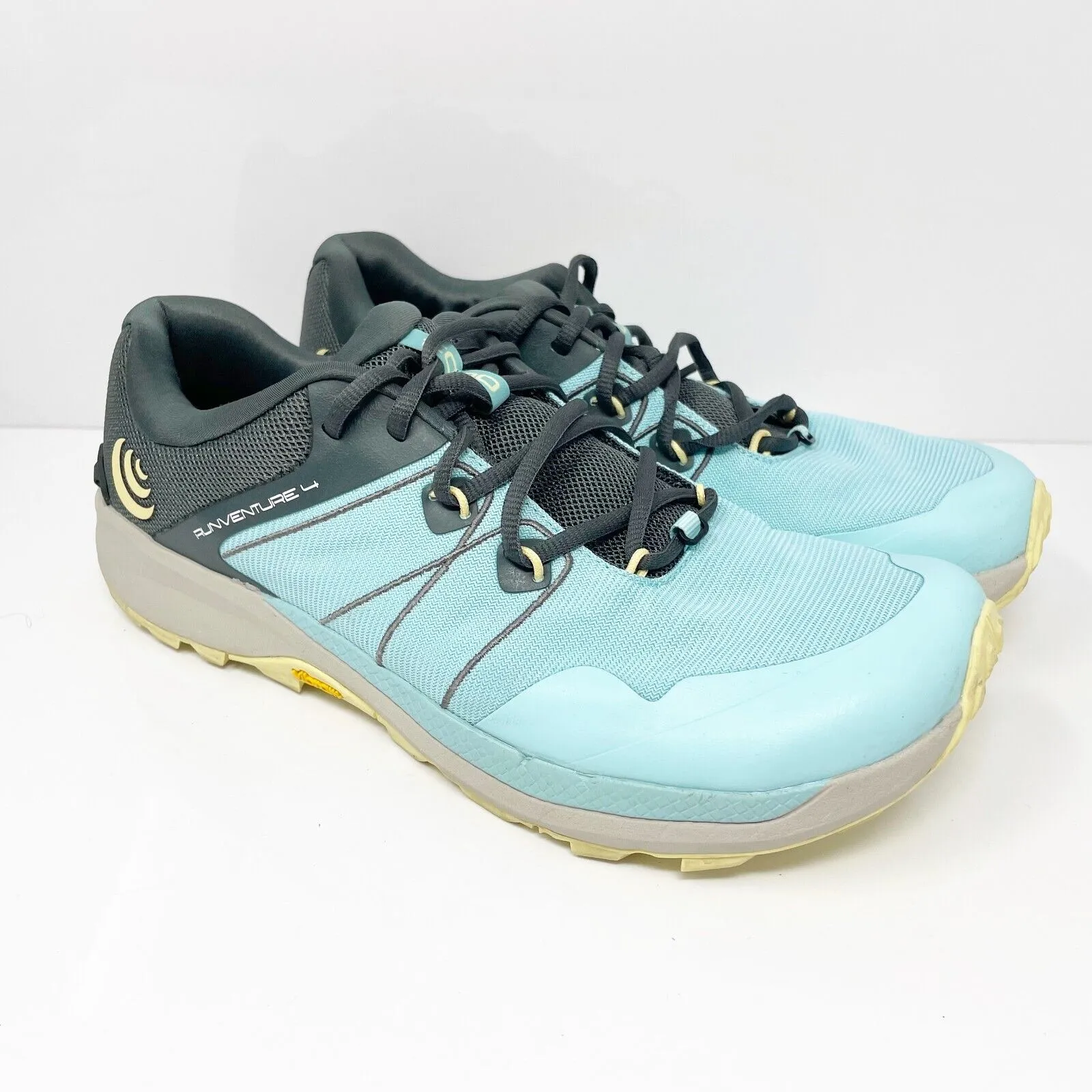 Topo Athletic Womens Runventure 4 Blue Running Shoes Sneakers Size 9.5