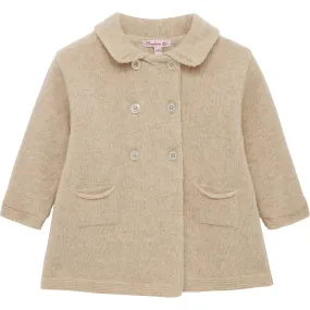 Trotters London Oatmeal Little Alexandra Knitted Coat