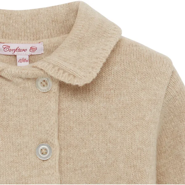 Trotters London Oatmeal Little Alexandra Knitted Coat