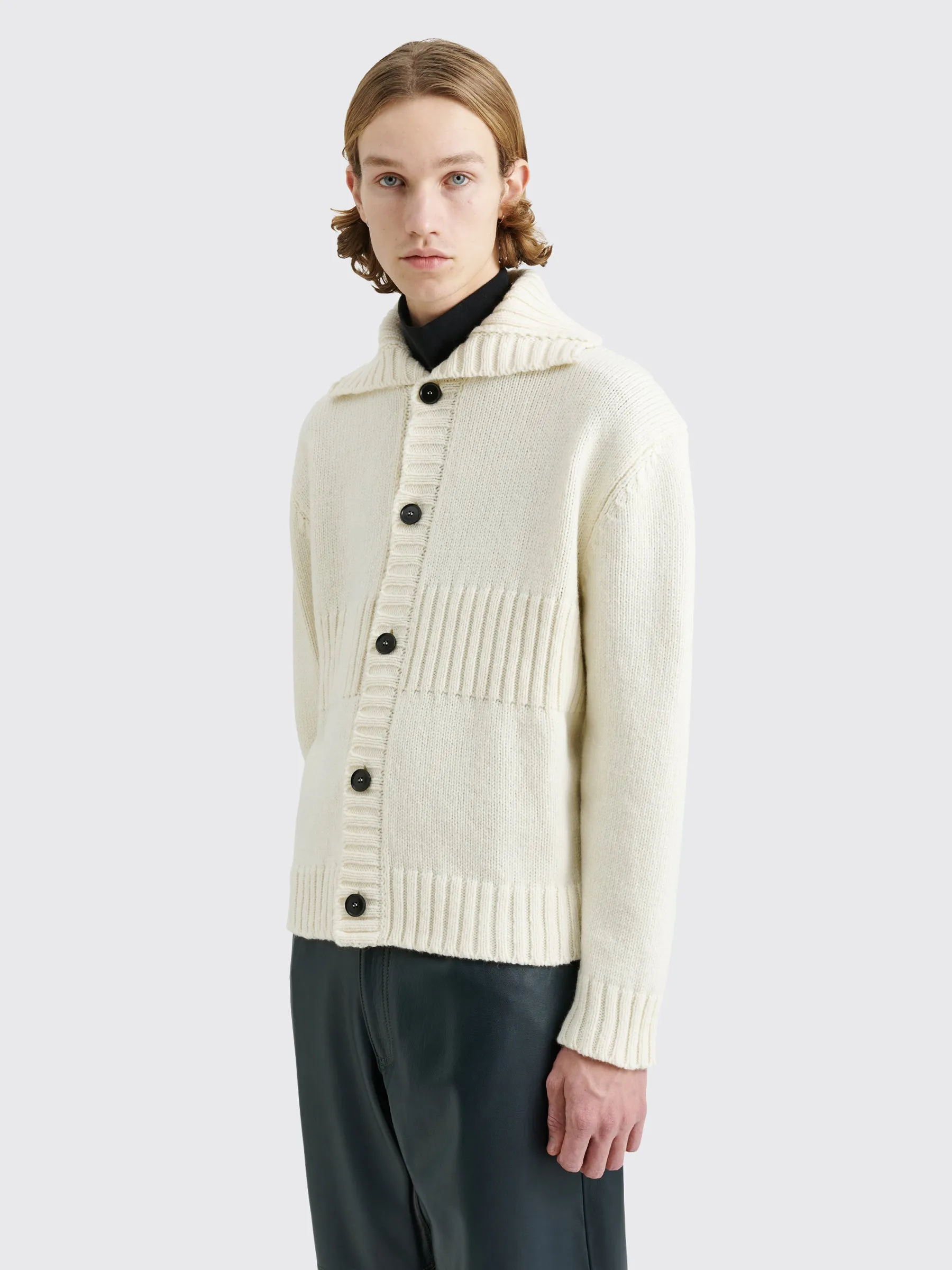 TRÈS BIEN everywear Sailor Knit Wool Cream White