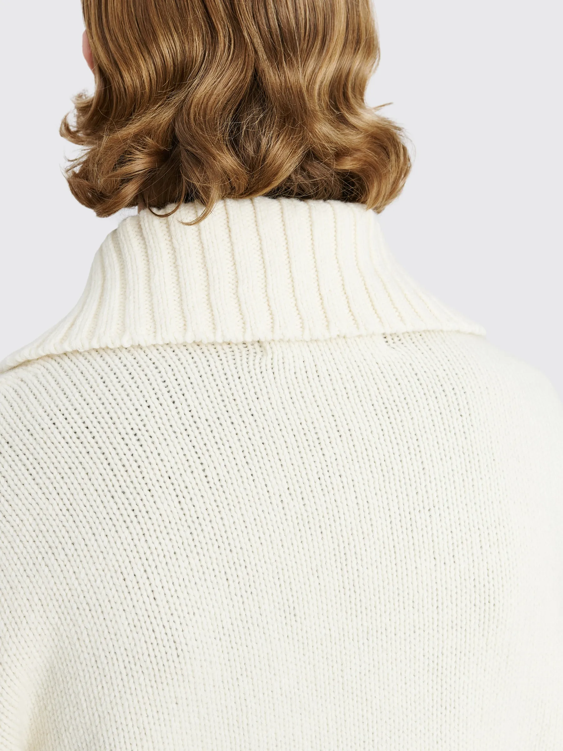 TRÈS BIEN everywear Sailor Knit Wool Cream White