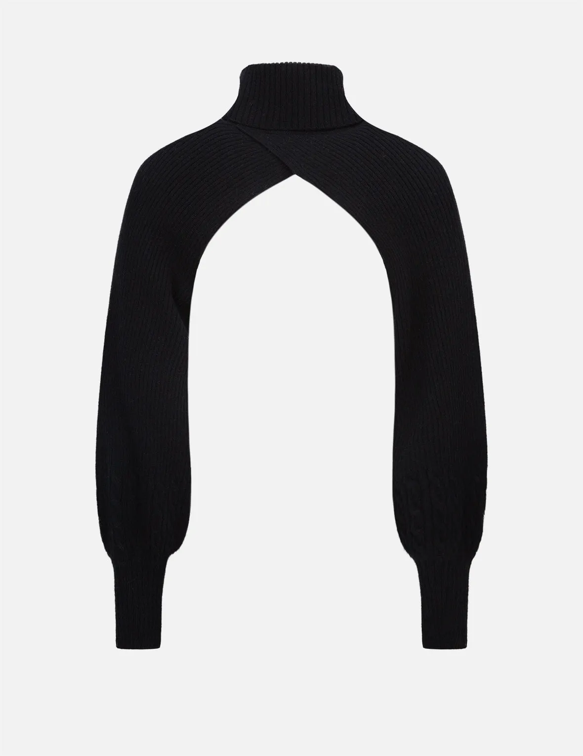 Turtle Neck Knit Arm Warmers