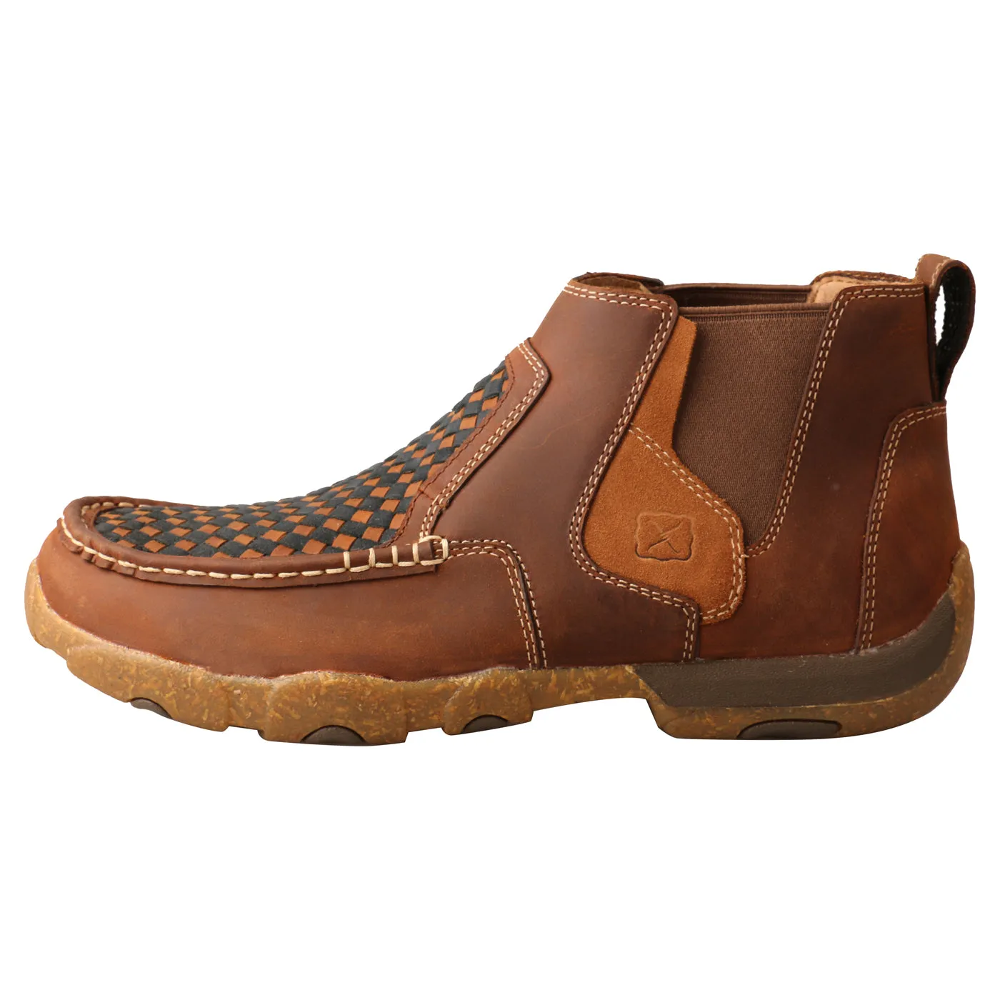 Twisted X Men's Chelsea Driving Moc Multi/Oiled Saddle