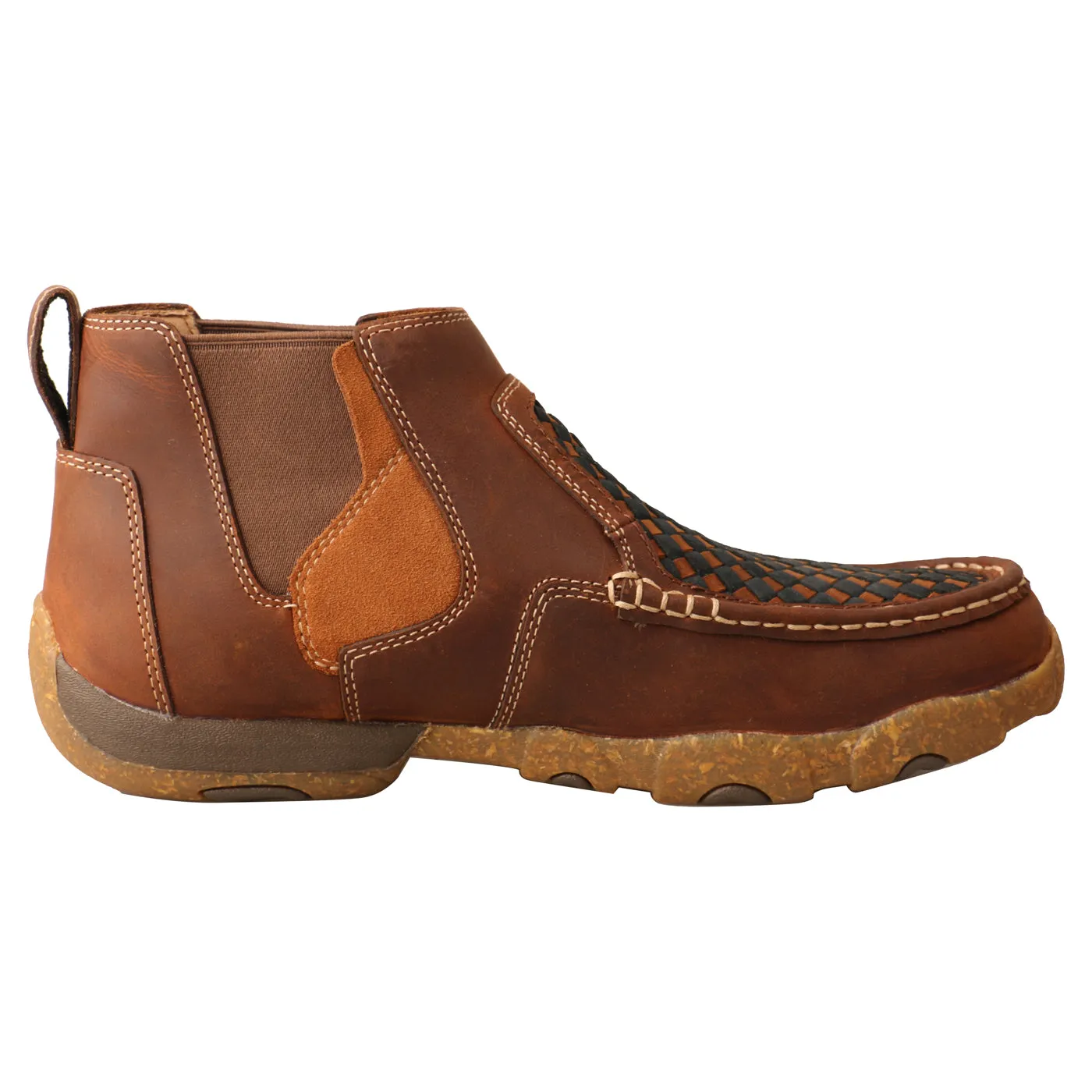 Twisted X Men's Chelsea Driving Moc Multi/Oiled Saddle