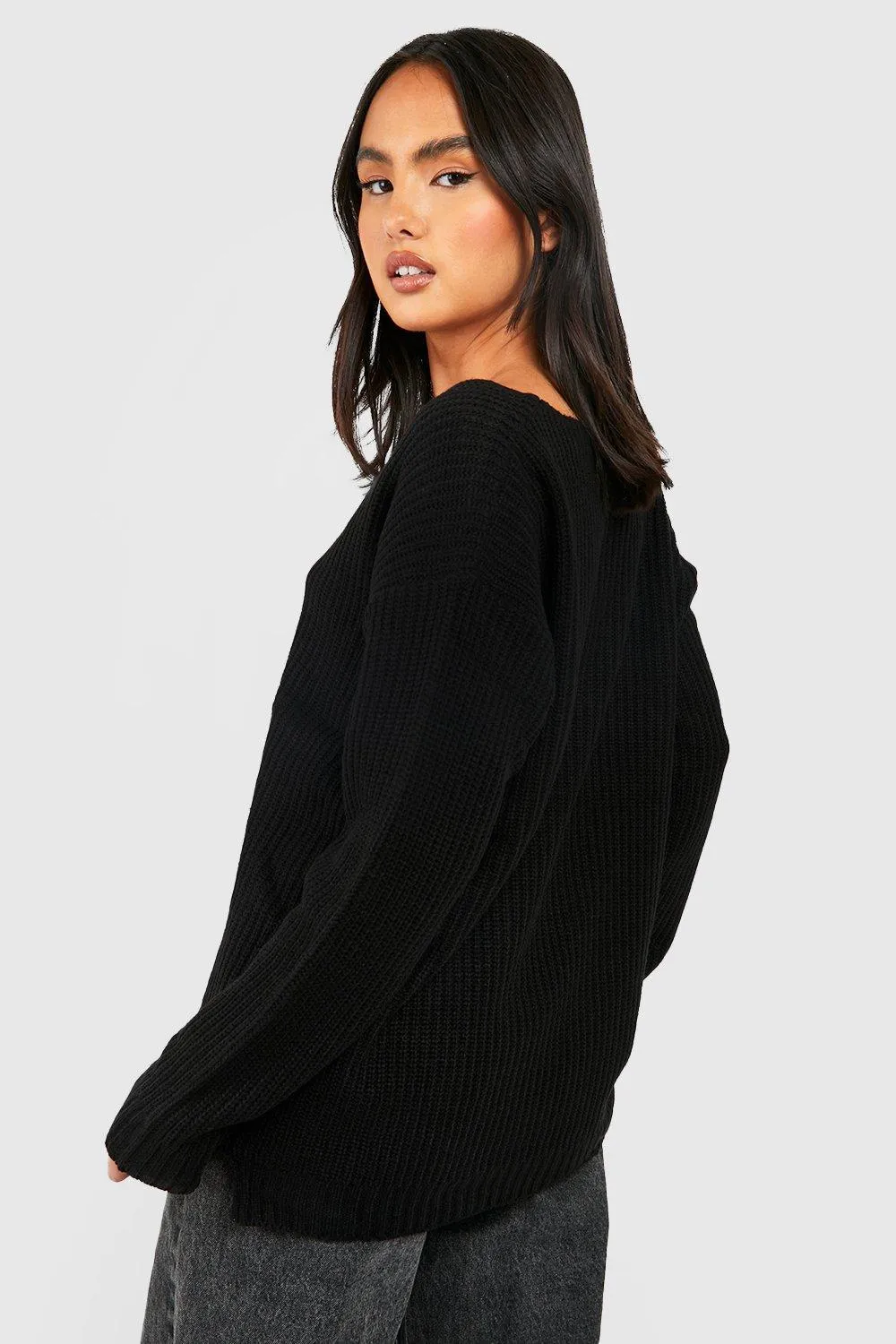 V Neck Jumpers & Cardigans | Shop Online at boohoo