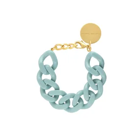 Chic Baby Blue Flat Chain Bracelet by Vanessa Baroni