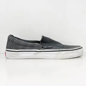 Vans Unisex Classic 721454 Black Casual Shoes Sneakers Size M 8 W 9.5