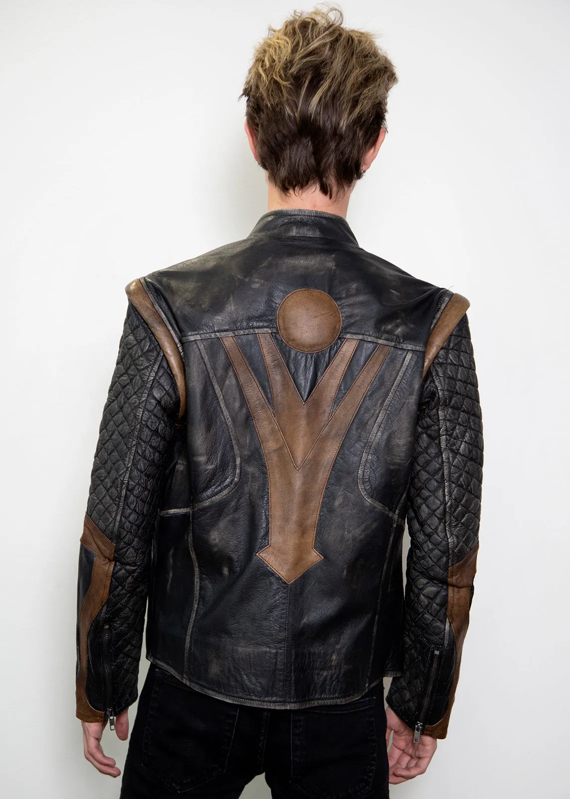 Vintage Quilted Moto Thor Jacket | Viking Thor Leather Jacket