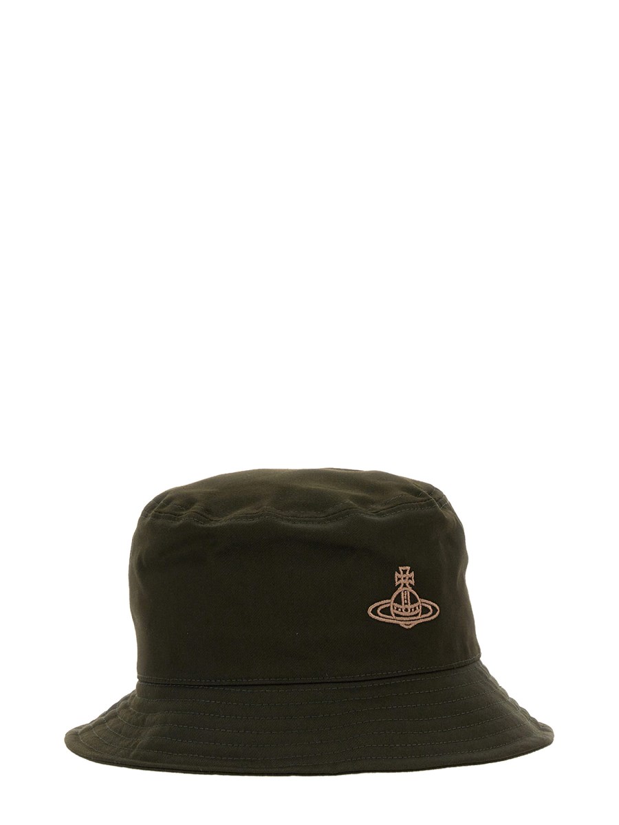 VIVIENNE WESTWOOD COTTON BUCKET HAT