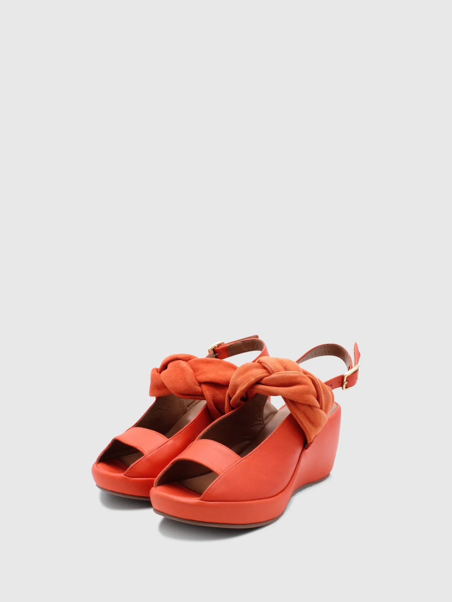 Wedge Sandals E03L8 Orange