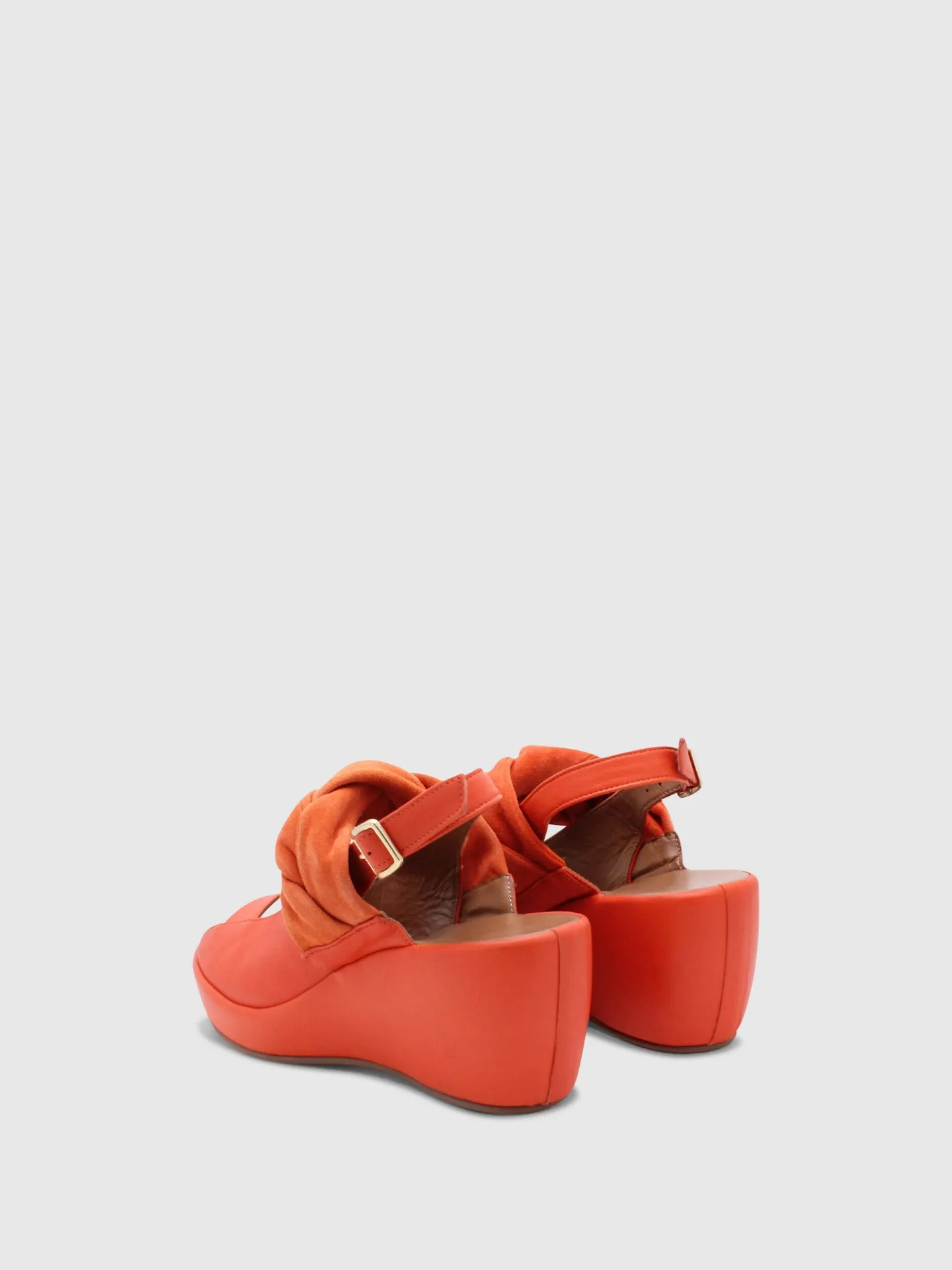 Wedge Sandals E03L8 Orange