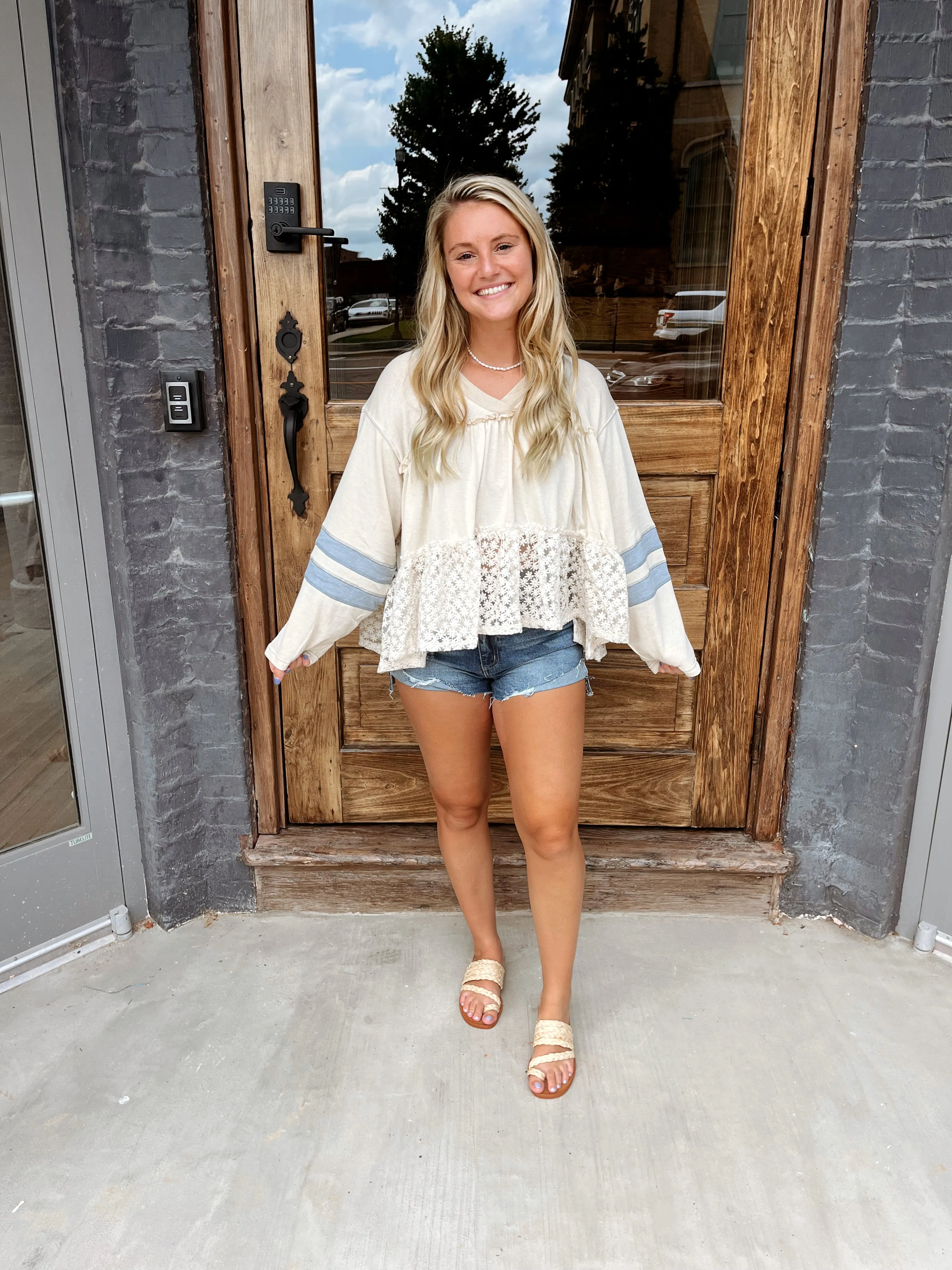 White Lace Sleeveless Blouse