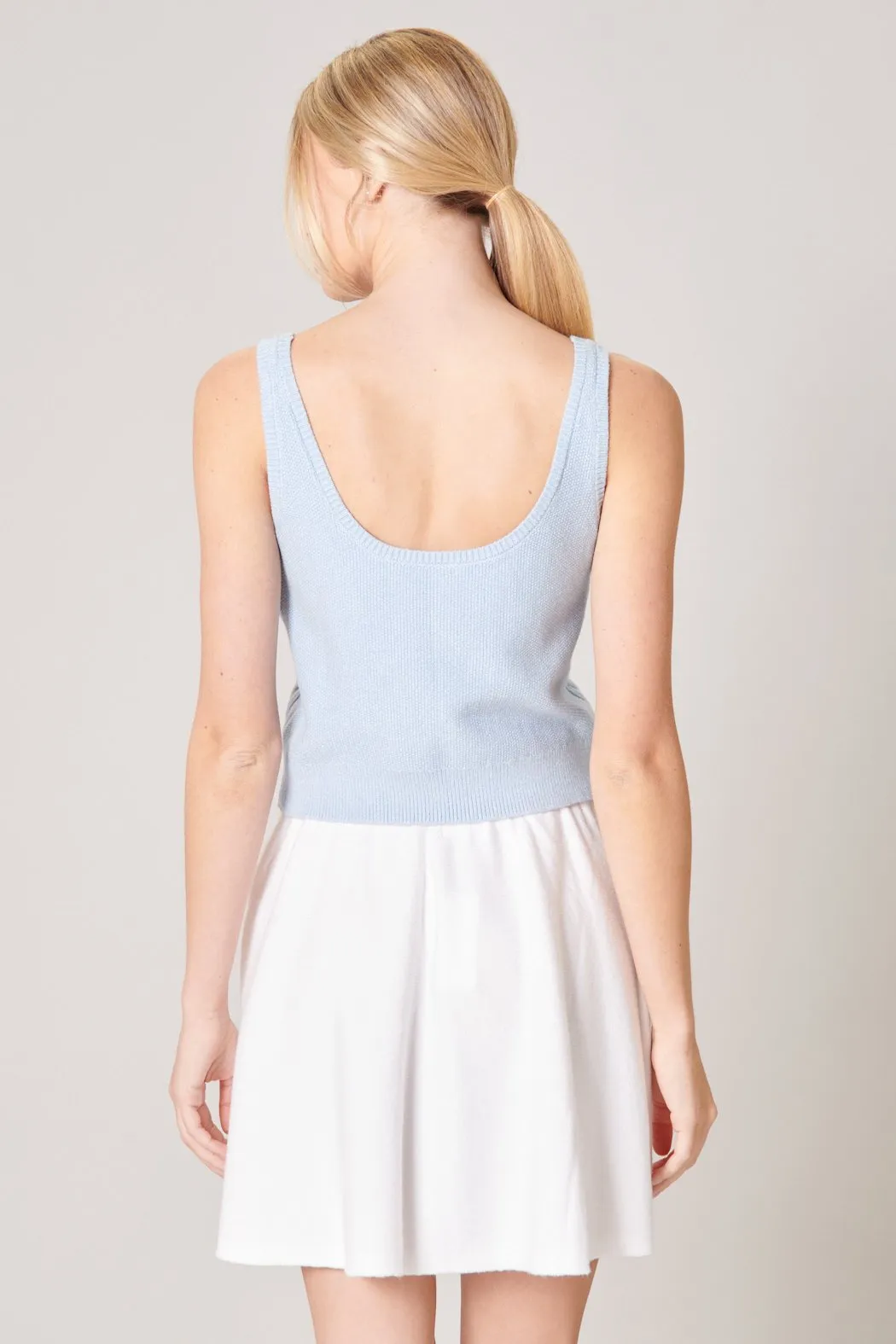 With You Always Cable Knit Tank Top