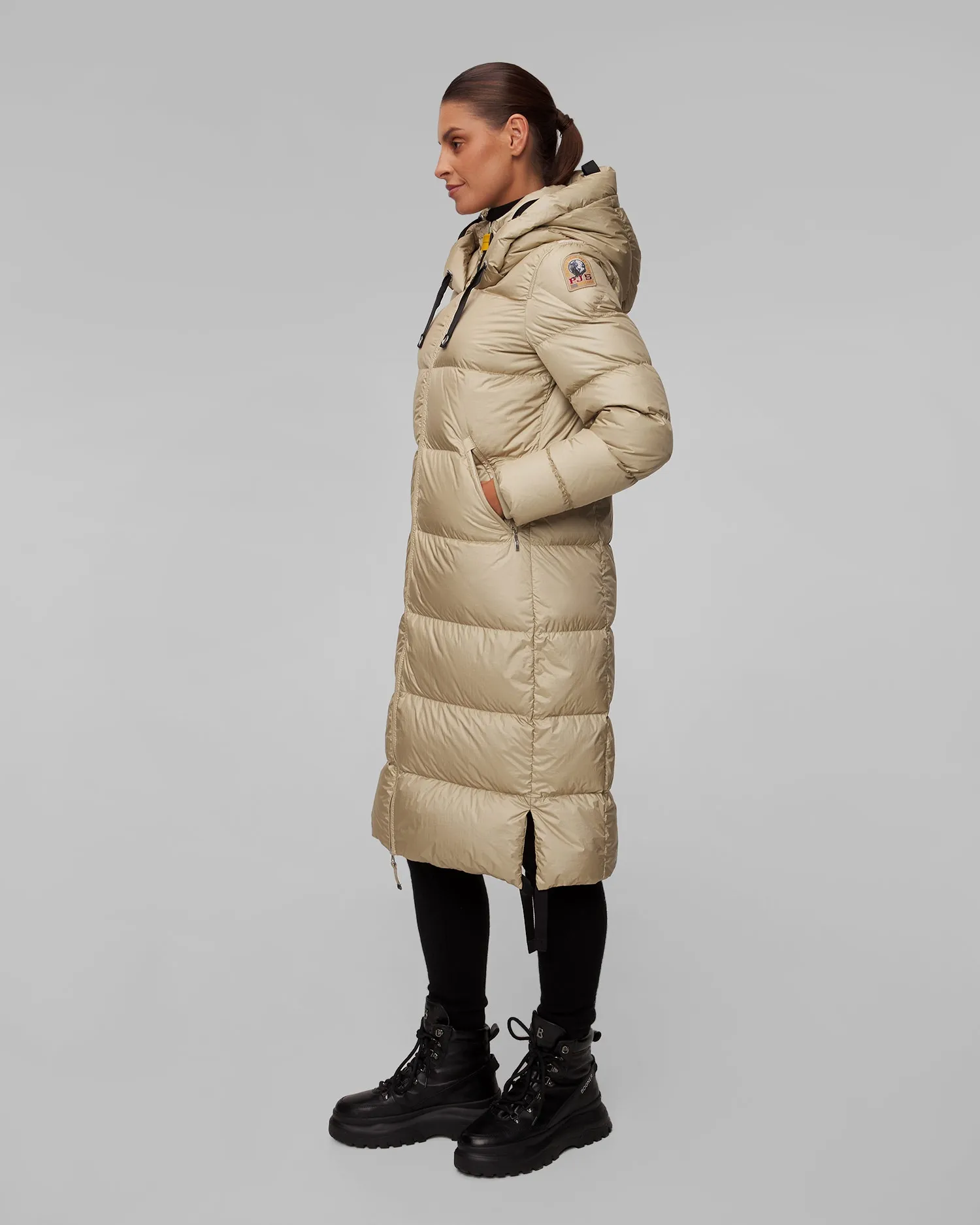 Women's beige coat Parajumpers Panda 24WMPWPUEL31-209