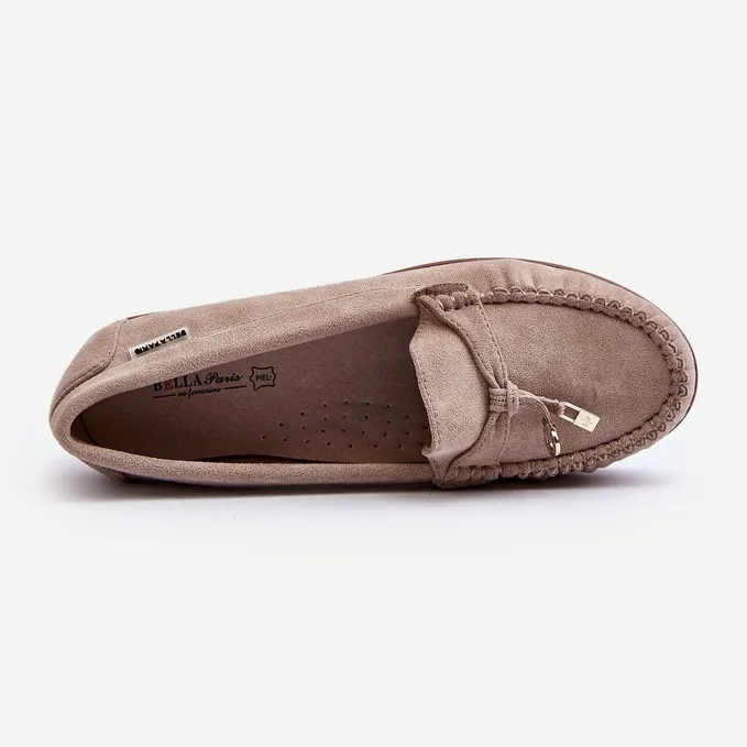 Women's Platform Railav Beige Moccasins