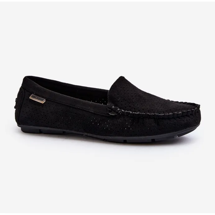 Women's Black Rasirna Openwork Moccasins