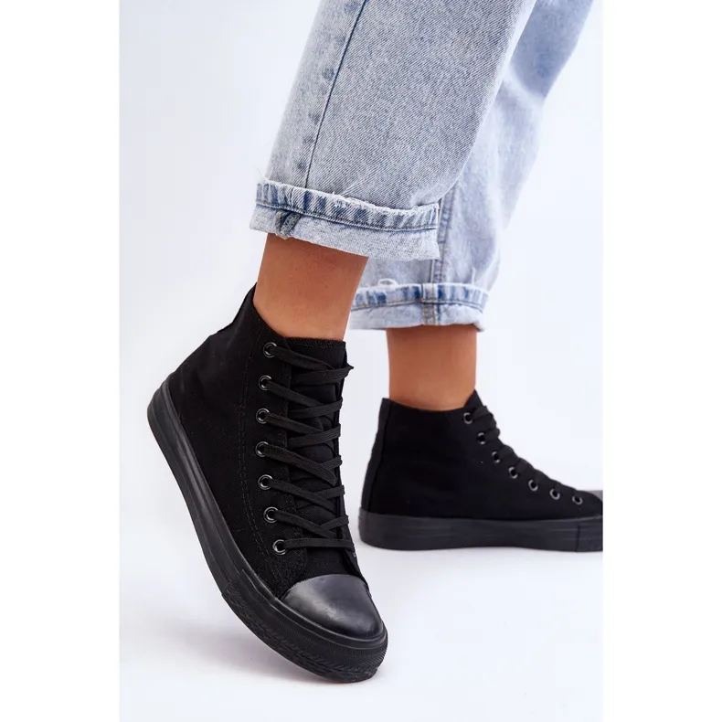 Women's Sneakers Black Socerio