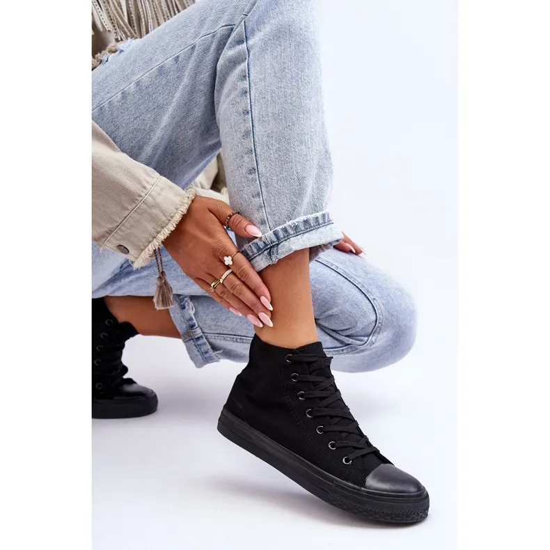 Women's Sneakers Black Socerio