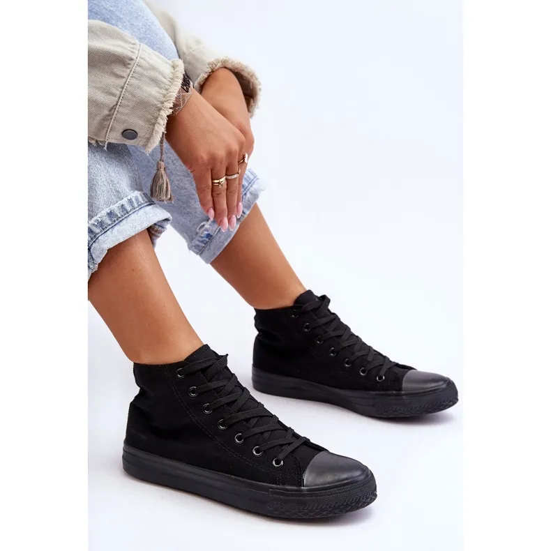 Women's Sneakers Black Socerio