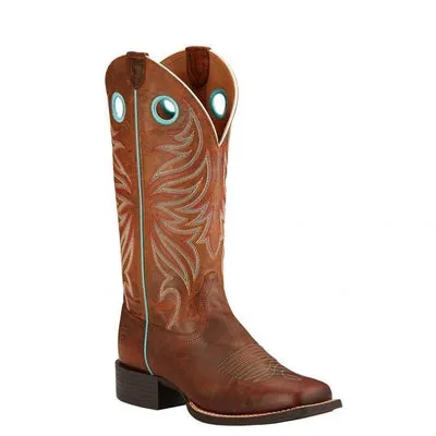 Women's Ariat Boots Round Up Ryder Sassy Brown 10017390