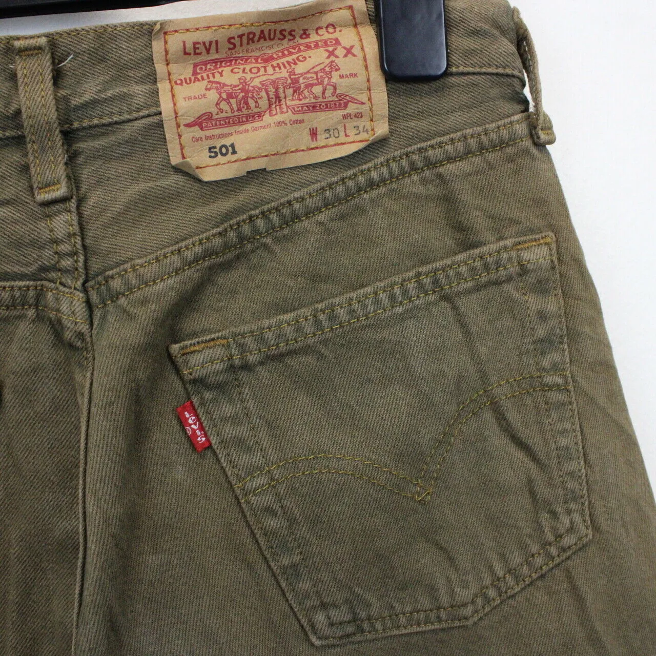 Womens LEVIS 501 Jeans Green | W30 L32