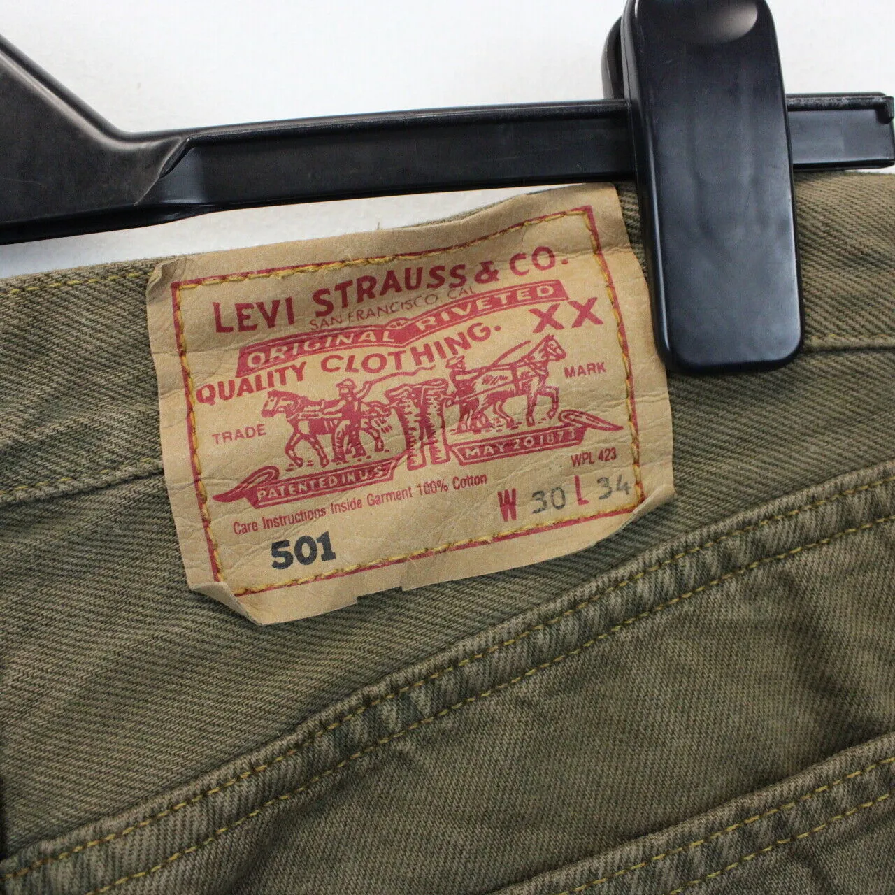 Womens LEVIS 501 Jeans Green | W30 L32