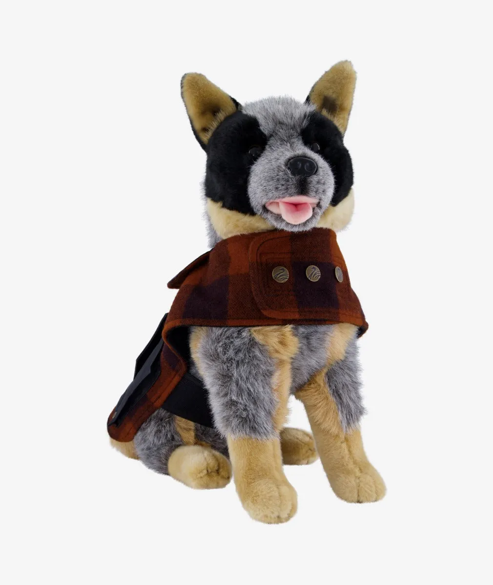 Wool Dog Coat Cedar Check - Swanndri Classic