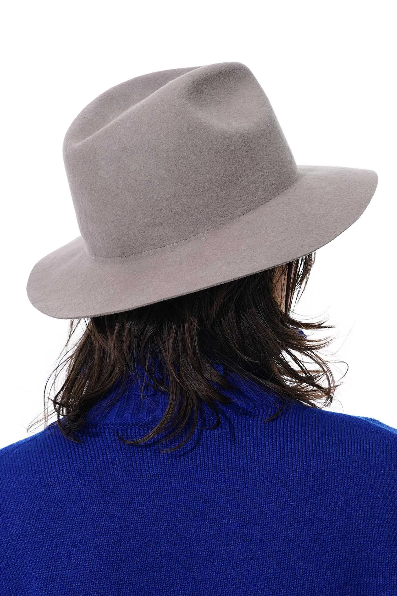 WOOL FELT LONG BRIM SOFT HAT