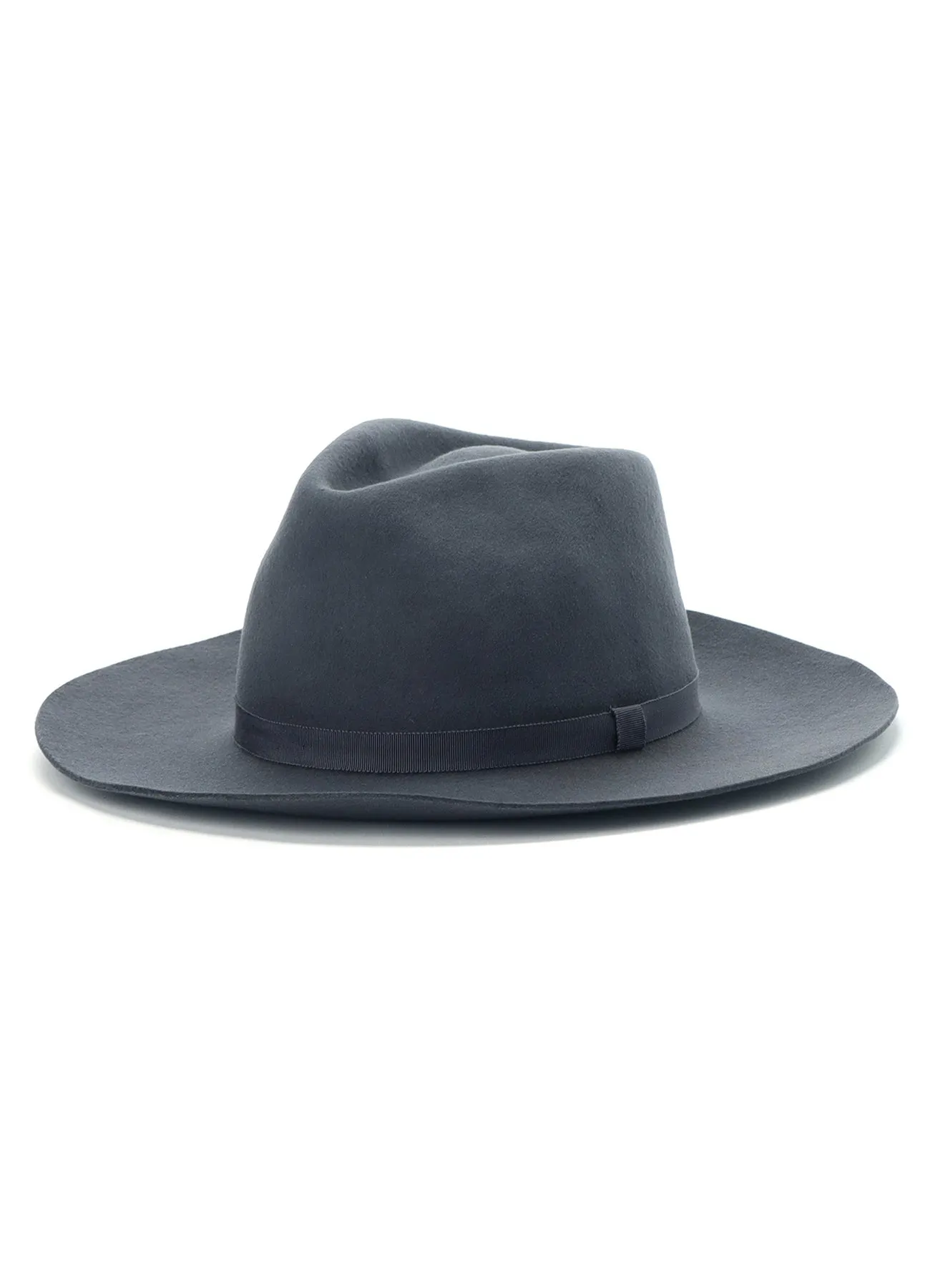 WOOL FELT RIBBON TAPE WIDE BRIM HAT