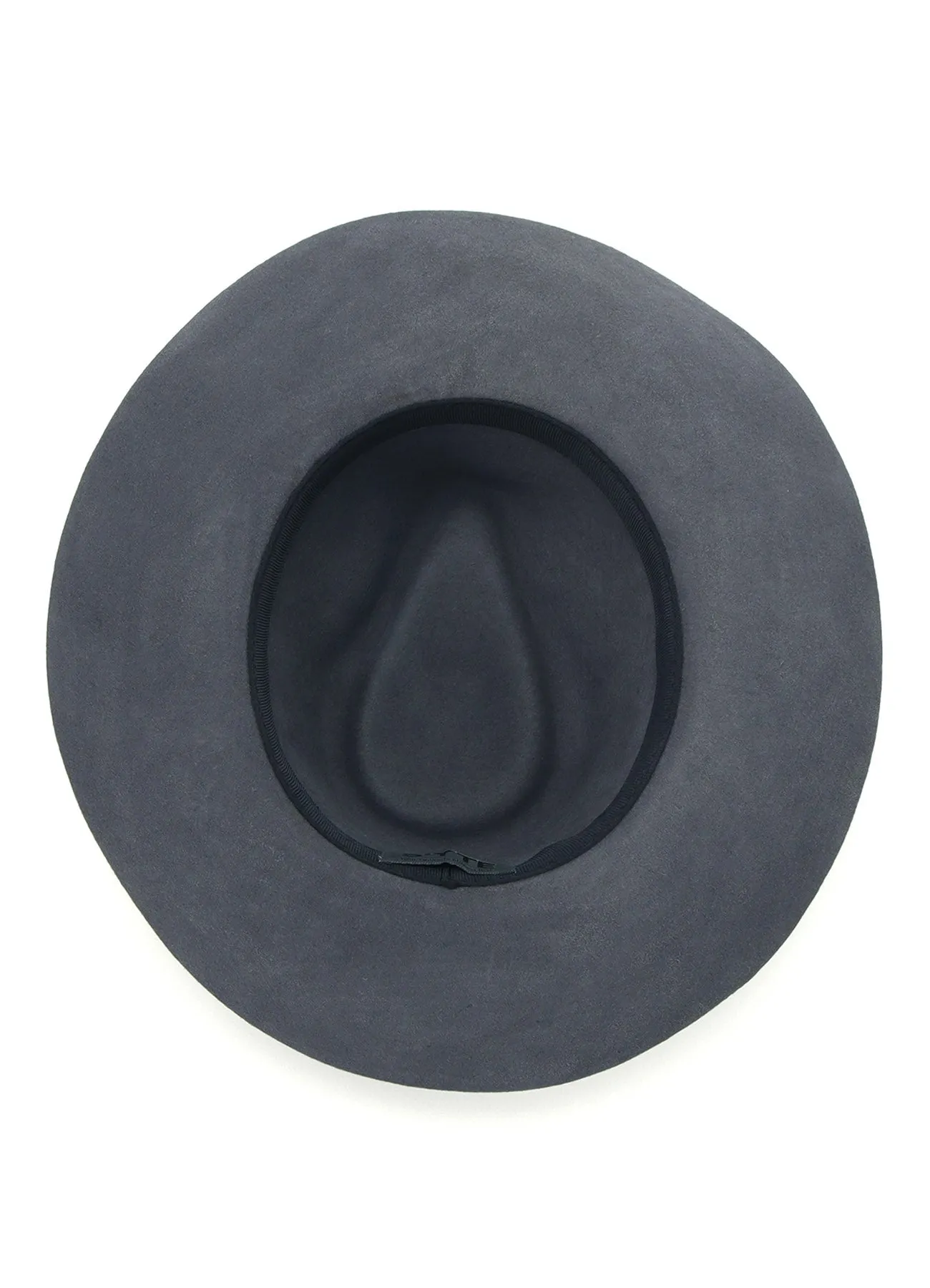 WOOL FELT RIBBON TAPE WIDE BRIM HAT