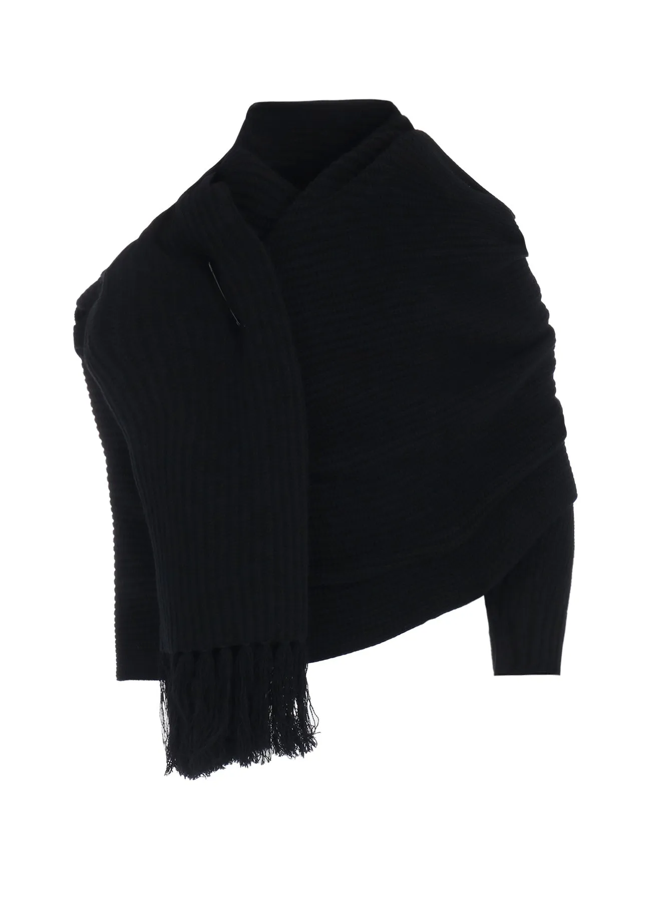 WOOL KNIT STOLE