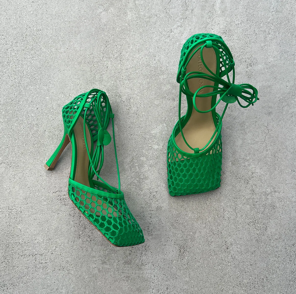 Grass Mesh Sandals - Wrap Style