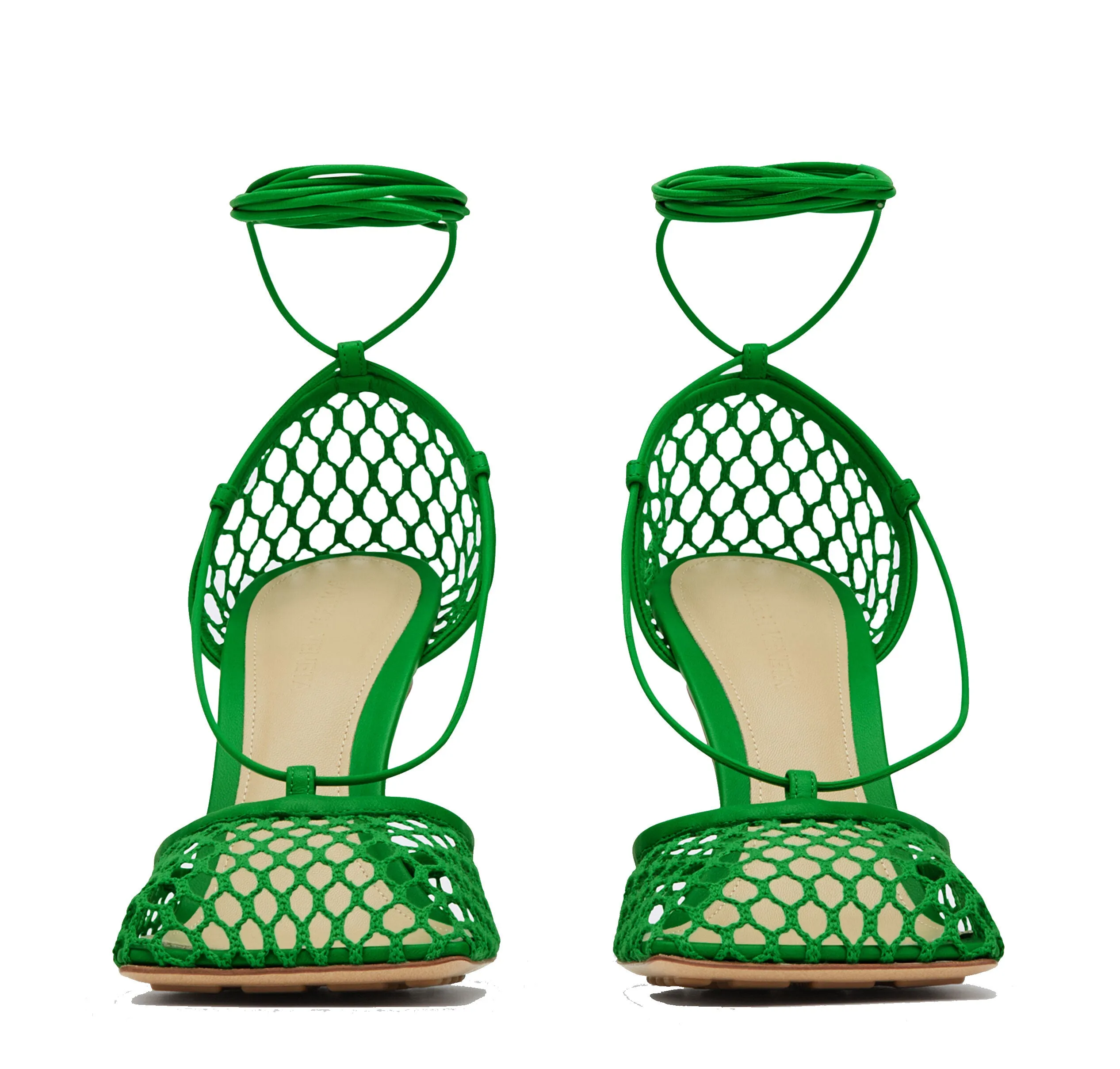 Grass Mesh Sandals - Wrap Style