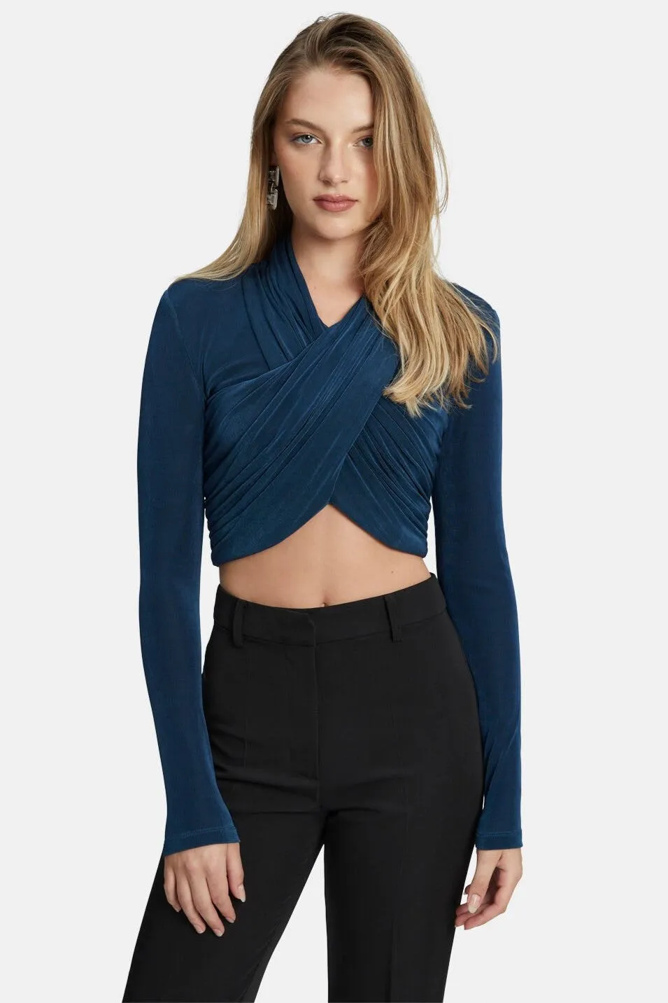 Wren Teal Knit Top