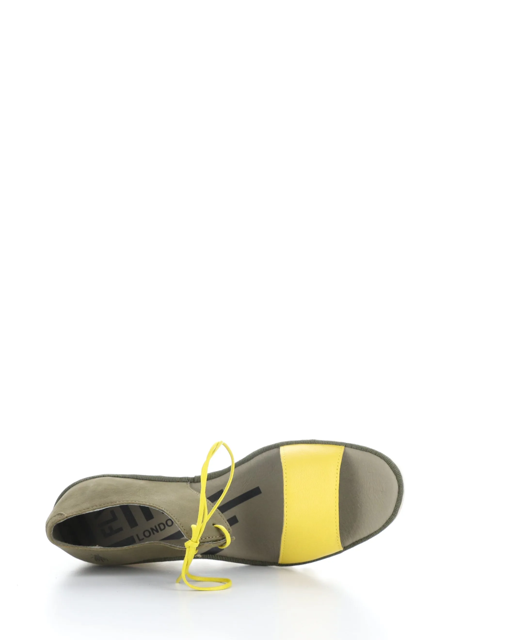 Yellow Lace-up Sandals - BILU465FLY